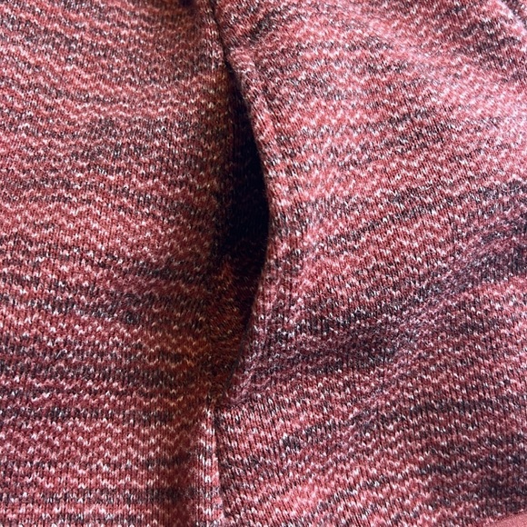 Orvis Sweater Womens Extra Small Red Mock Neck 1/4 Snap Button Pullover NEW - Picture 6 of 12